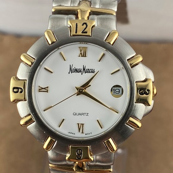 NEIMAN MARCUS Silver & Gold-Tone 8 In Watch